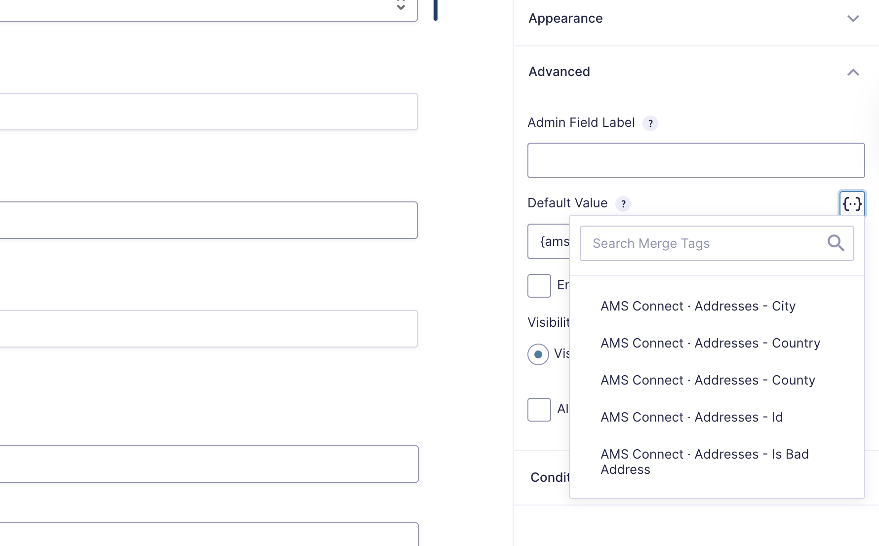 Merge tag picker